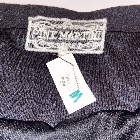 Pink Martini Women, Sequined Multicolor Geometric Skirt Size M - Picture 5 of 10